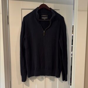 Eddie Bauer Black Zip Up Sweater